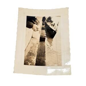 Vtg B&W Photo 1940s USS Swordfish SS-193 Sargo Class American Submarine US Navy
